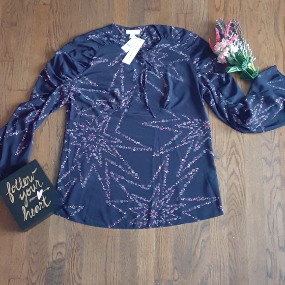 Topshop Starry Floral Print Prairie Blouse - Picture 4 of 10